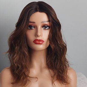 Wavy A-Line Ombre Synthetic Wig